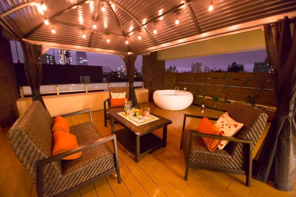 Oshiage Sky View Terrace Penthouse Apartment Tokio Exterior foto